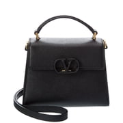 Valentino VSLING Mini Leather Satchel, Black