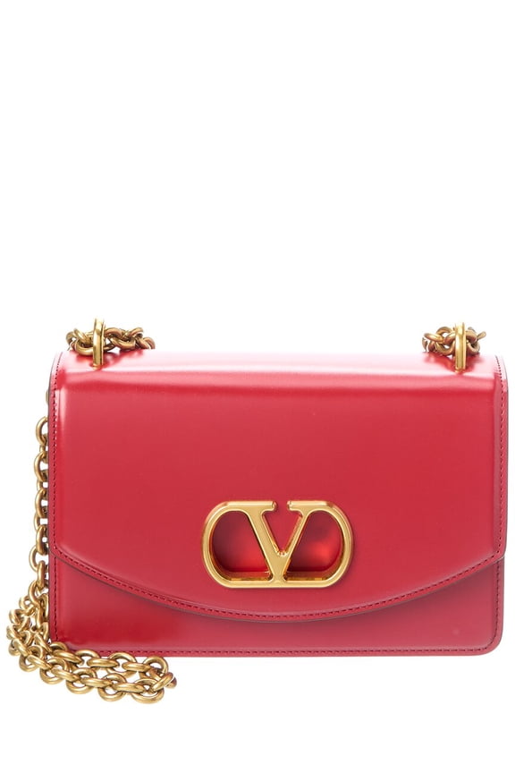 Vain Small Leather Shoulder Bag, Pink