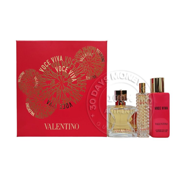 Valentino Voce Viva EDP Fragrance - 3 Pcs Perfume Gift Set for