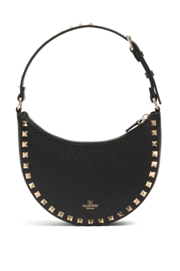 Woman Black Rockstud Mini Passepartout Bag Black