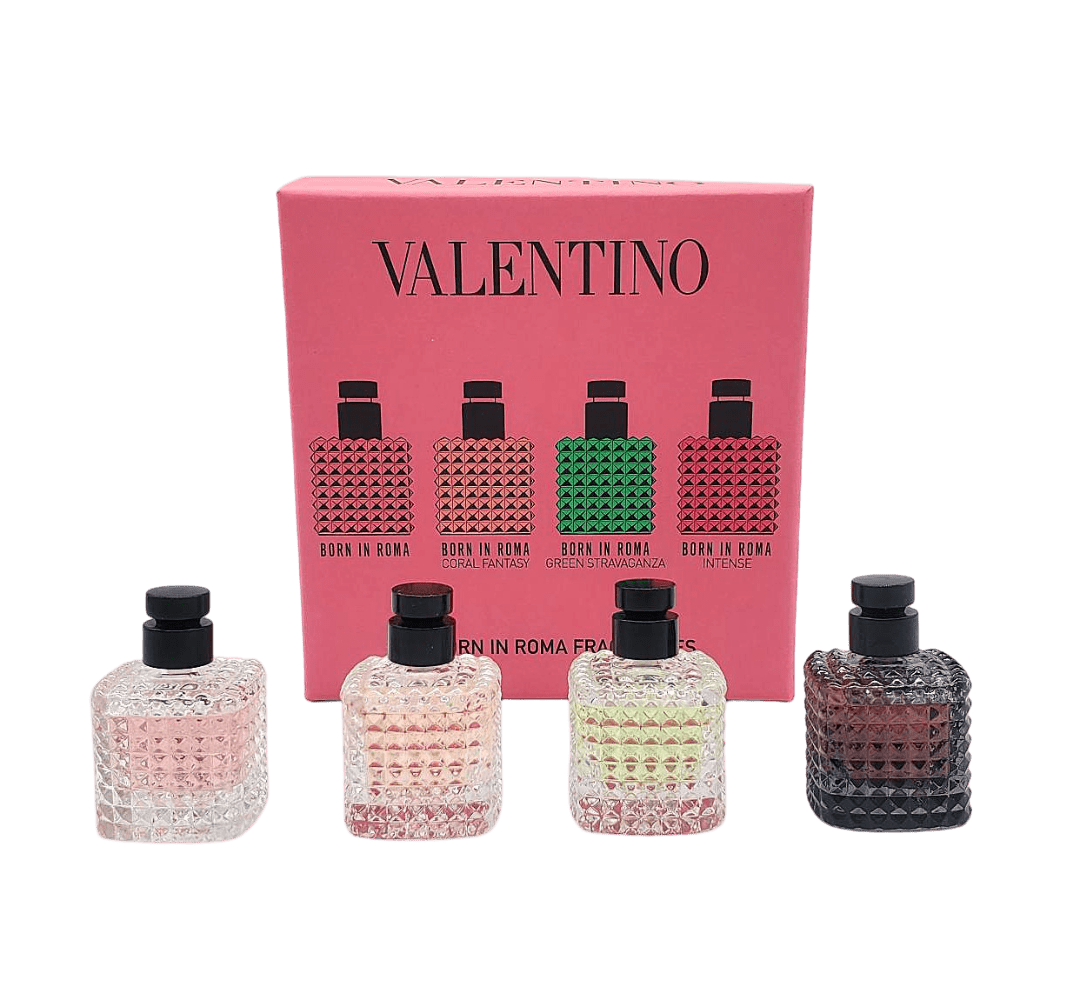 Valentino's Born in Roma for Women 4 PC Mini Set: 4 x 0.2 oz: Born