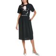 thumbnail image 1 of Valentino womens  Midi Dress, 38, Black, 1 of 4