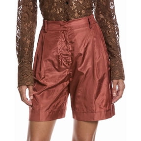 Valentino womens Silk Bermuda Short, 38, Brown
