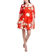 Valentino womens Silk-Blend Mini Dress, 40, Red