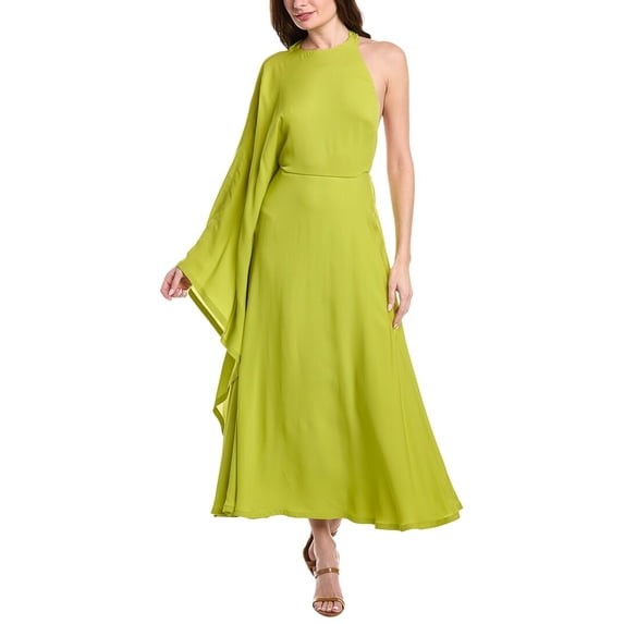 Valentino womens Silk Caftan Dress, 42, Green