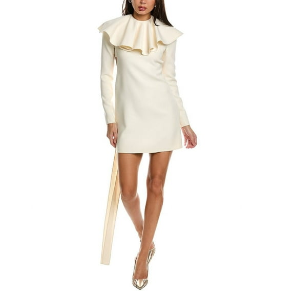 Valentino womens  Silk-Lined Wool Sheath Dress, 38