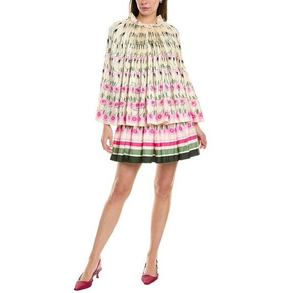 Valentino womens Silk Shift Dress, 36, White