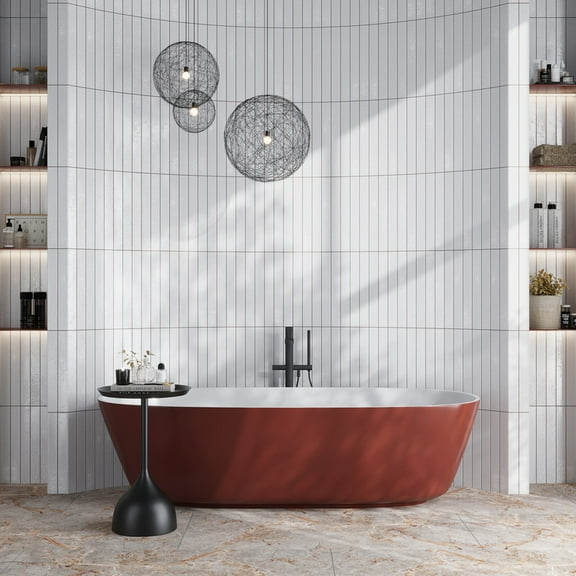 Valenza 2x16 Soft White Ceramic Zellige Subway Wall Tile (10.76 sq ft/case) - 50 Pack