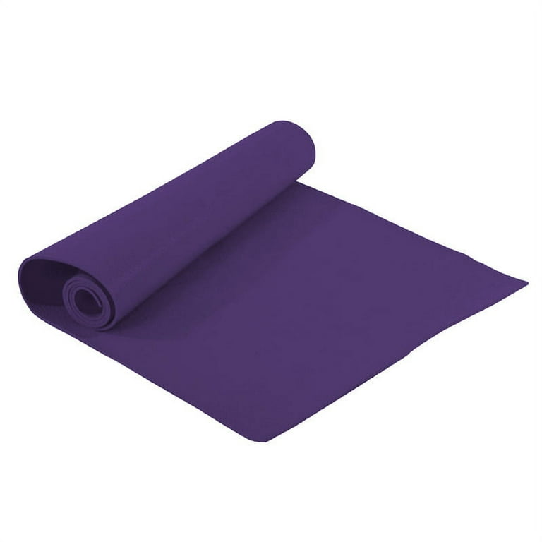 Valeo Purple Lightweight Yoga And Pilates Mat, 24-Inches Wide By