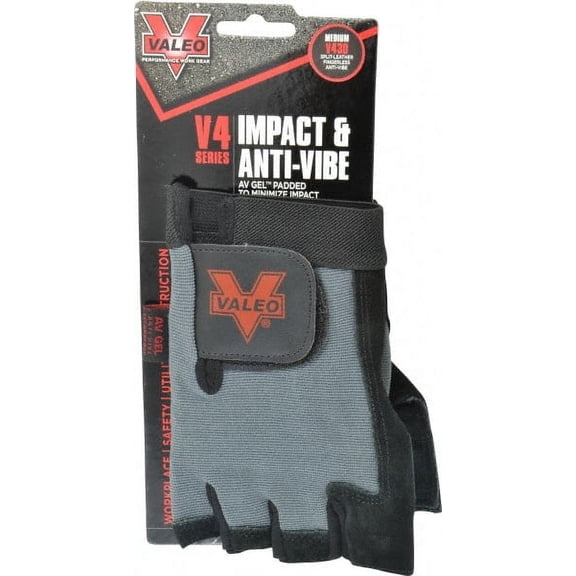 Valeo VI4872ME General Purpose Work Gloves: Medium, Cowhide Black
