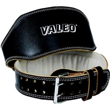 Valeo VRL6 6-Inch Padded Leather Lifting Belt For Men And