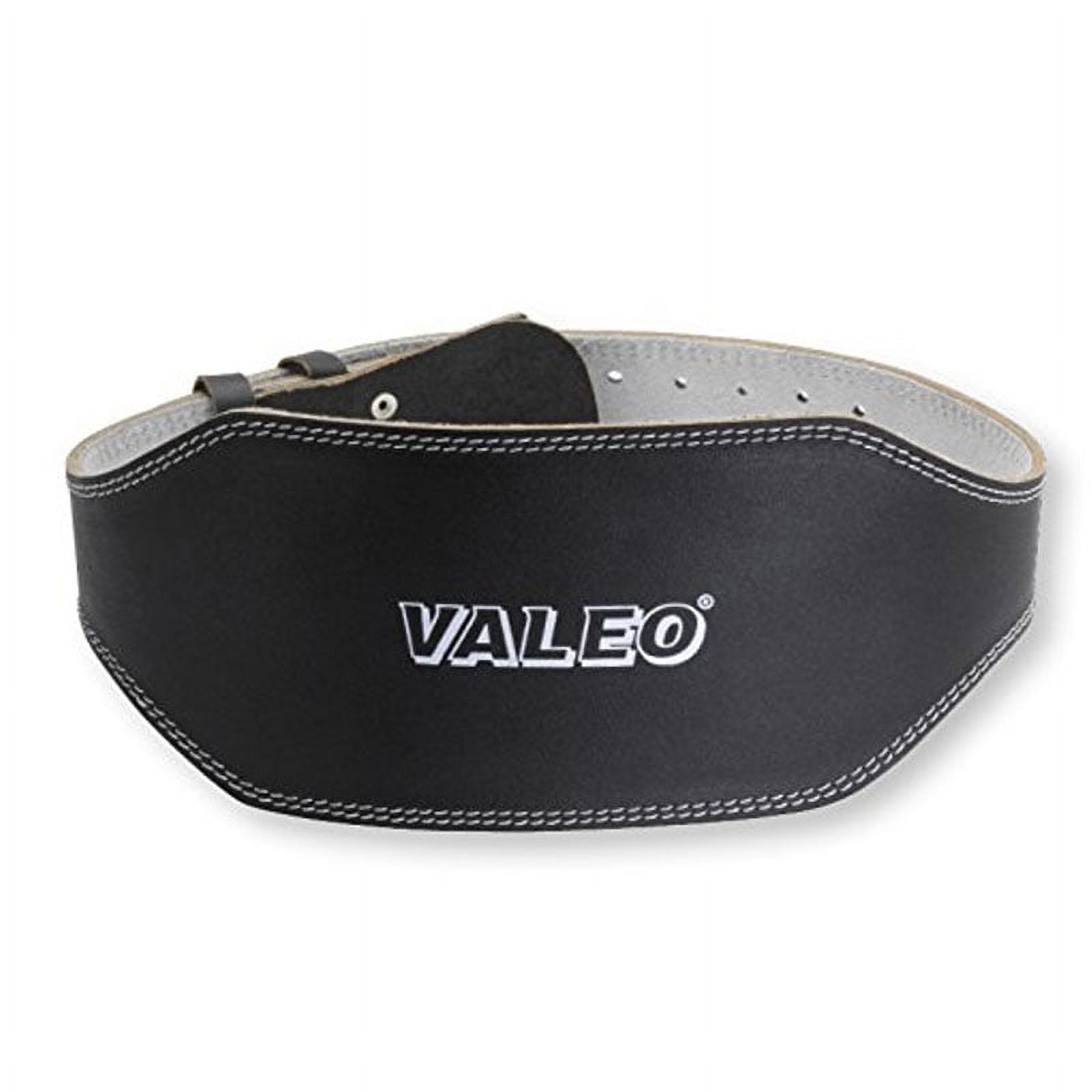 Valeo VRL6 6-Inch Padded Leather Lifting Belt For Men And Women With Back Support for Weightlifting And Suede Lined Foam Lumbar Pad - image 1 of 2