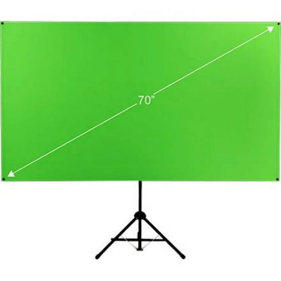 Valera Explorer Green Screen 70 in w/ Stand - Portable Chroma Key Panel, 1000 Free Backgrounds Included, Wrinkle Resistant Green Fabric Backdrop, Tripod & Wall Mount,Carrying Case, Portrait&Landscape