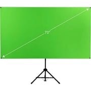 Valera Explorer Green Screen 70 in w/ Stand - Portable Chroma Key Panel, 1000 Free Backgrounds Included, Wrinkle Resistant Green Fabric Backdrop, Tripod & Wall Mount,Carrying Case, Portrait&Landscape