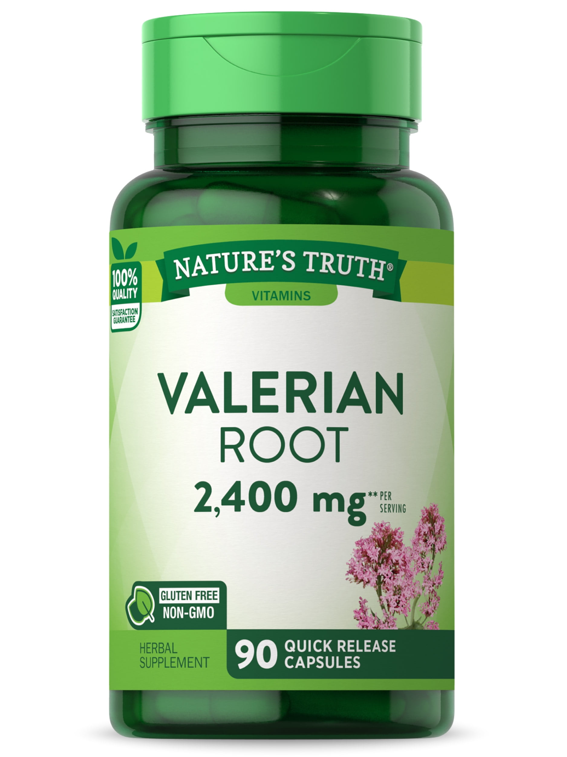 Valerian Root Capsules 2400mg 90 Count NonGMO & Gluten Free