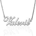 thumbnail image 1 of Valerie Custom Name Necklace Customized Personalized Plated Name Necklace for Mother Daughter Friendship Women Valentine's Day Christmas Birthday New Year Silver, 1 of 7