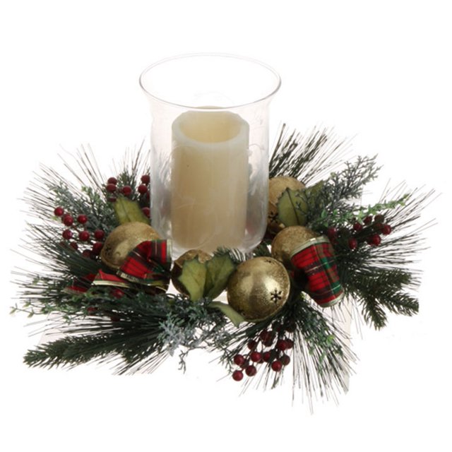 Valerie Parr Hill 1Pack LED Pillar Candle Changeable (Pine Candle Ring