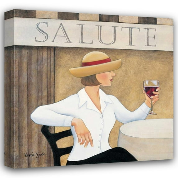 Valerie Sjodin 26x26 Gallery Wrapped Canvas Wall Art Titled - Salute I