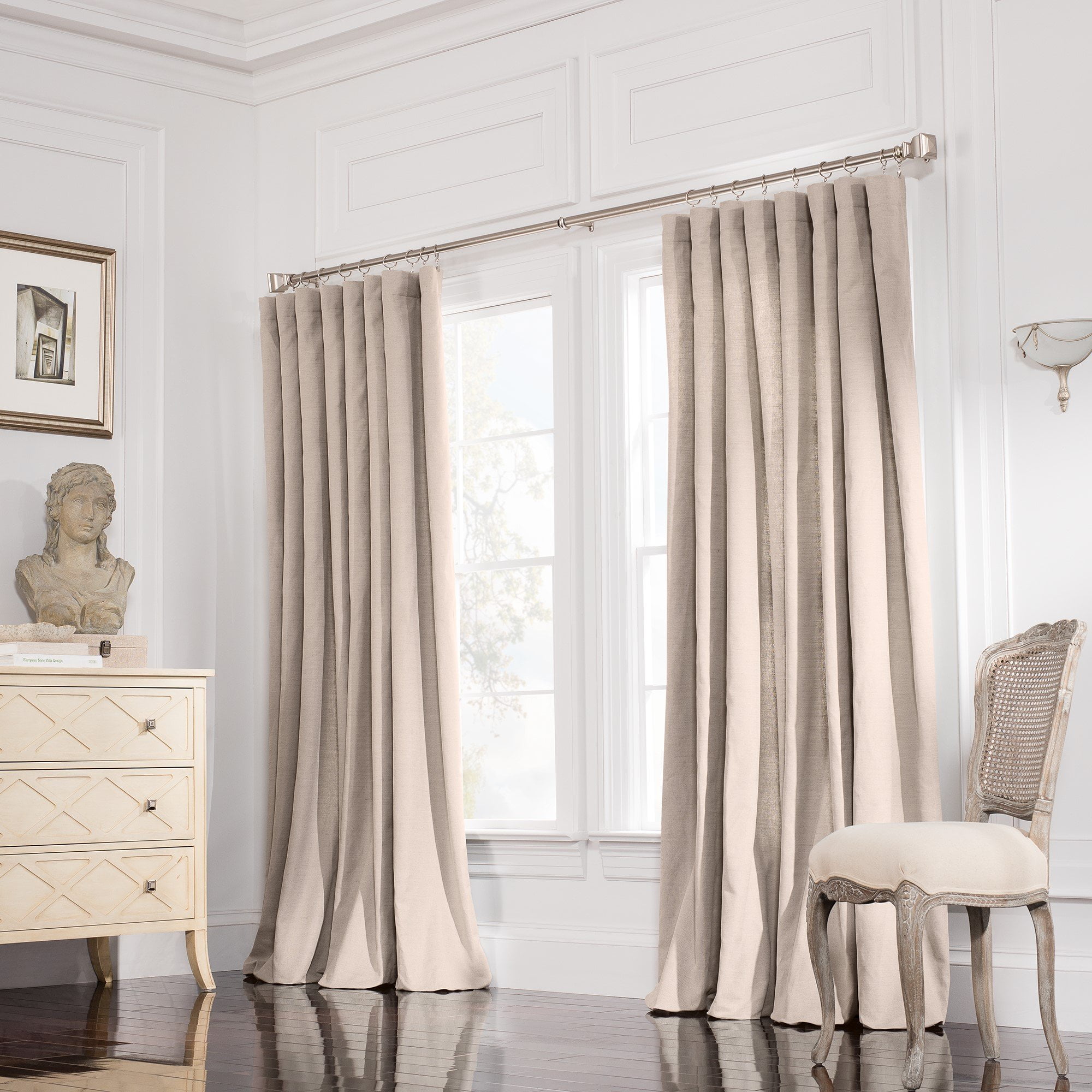 Valeron Estate 108-Inch Rod Pocket Insulated Double-Width Window ...