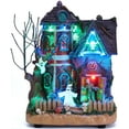thumbnail image 1 of Valery Madelyn 10.24 inches Musical Halloween Village Colorful Lighted Halloween House with Mummies Ghosts & Haunted Tree for Indoor Fireplace Hallways, 1 of 8