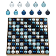 thumbnail image 1 of Valery Madelyn 100ct Mini Christmas ball Ornaments, Silver Blue Shatterproof Ornaments, Hanging Christmas Tree Decor for Holiday, 1 of 8