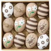 Valery Madelyn 12ct Easter Egg Decorations Tree Ornaments for Home Spring Holiday Decor