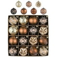 thumbnail image 1 of Valery Madelyn 16ct 3.15 inches Luxurious Copper Gold Christmas Ornaments, Shatterproof Assorted Christmas Ball Ornaments, Hanging Christmas Tree Ornaments Bulk for Xmas Party Decor, 1 of 8