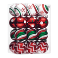 thumbnail image 1 of Valery Madelyn 24ct 2.36" Christmas Ball Ornaments, Red Green White Shatterproof Ornaments for Party Decor, 1 of 7