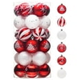 thumbnail image 1 of Valery Madelyn 30ct 2.36" Christmas Ball Ornaments, Red White Shatterproof Ornaments for Party Decor, 1 of 10