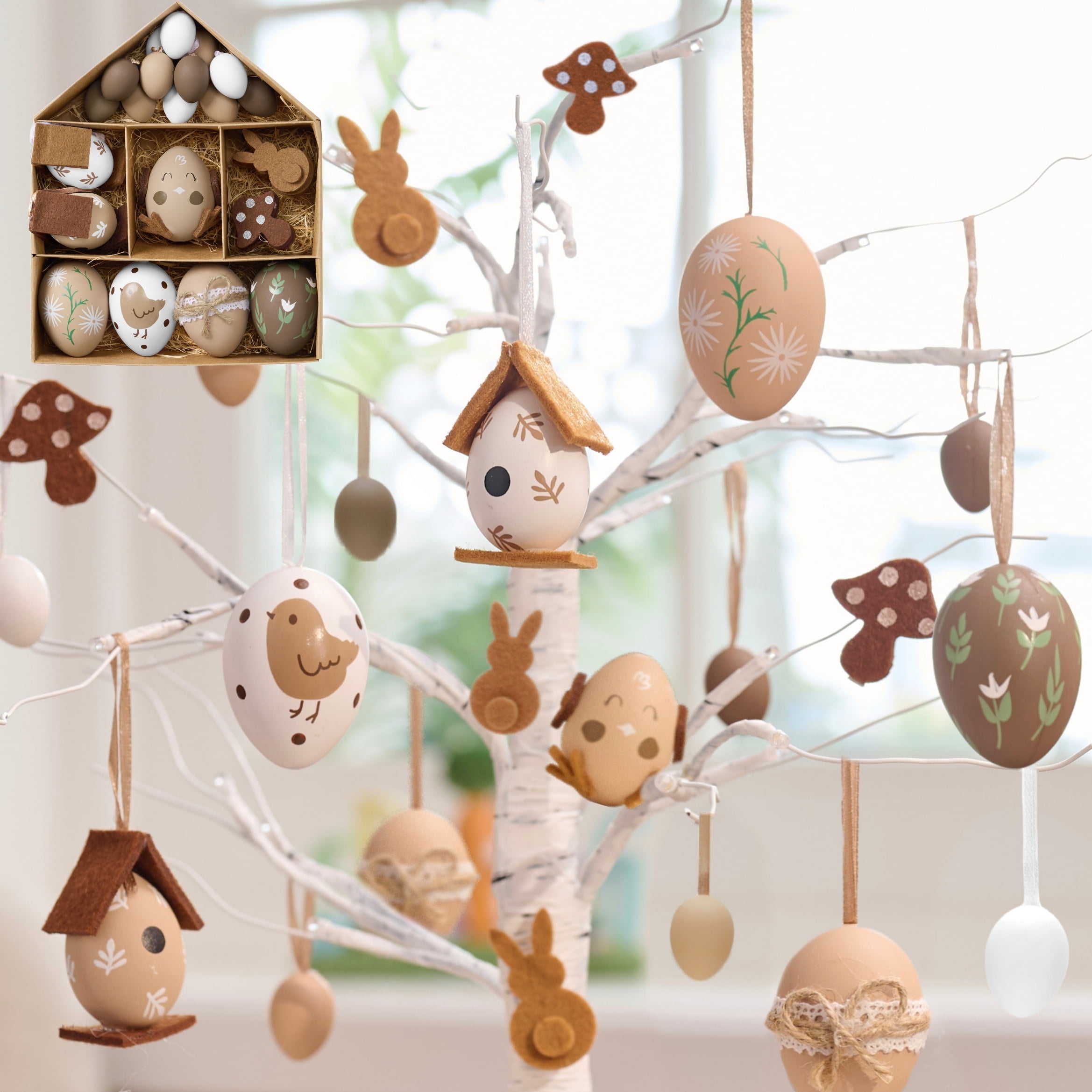 Valeri Rabbit Valery Madelyn 30ct Easter Egg Decorations Tree Ornaments for Home ...