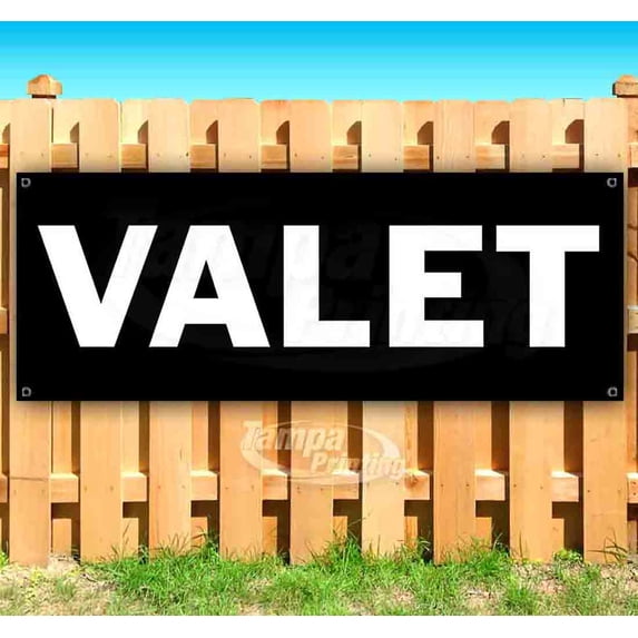 Valet 13 oz Vinyl Banner With Metal Grommets