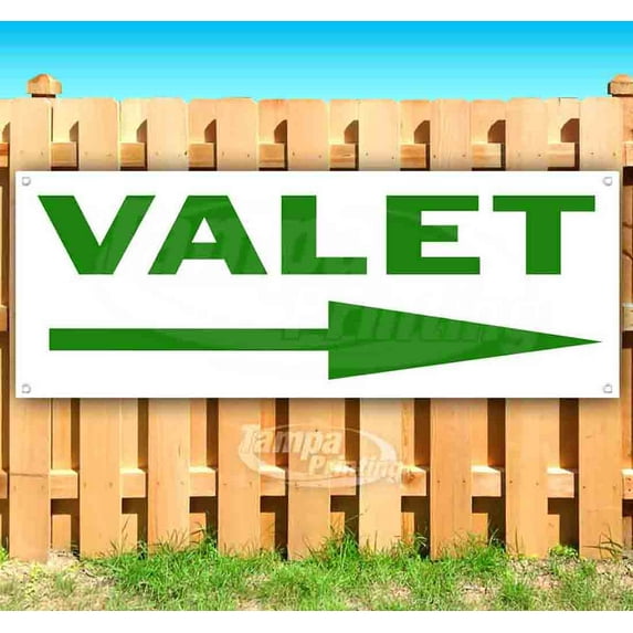 Valet 13 oz Vinyl Banner With Metal Grommets