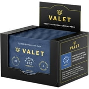 Valet 69% Two-Way Humidity Control Packs for Plastic Containers, 12-Pack, 60g Each, Humidifier Pack Moisture Absorbers, Natural Craft Paper Design