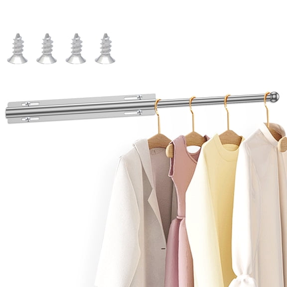 Valet Rod for Closet Pull Out Retractable Slide Out Valet Rod Closet Organization 13" Aluminum Valet Clothing Hanger Rods Perfect for Suits Dresses & Freshly Pressed Clothes