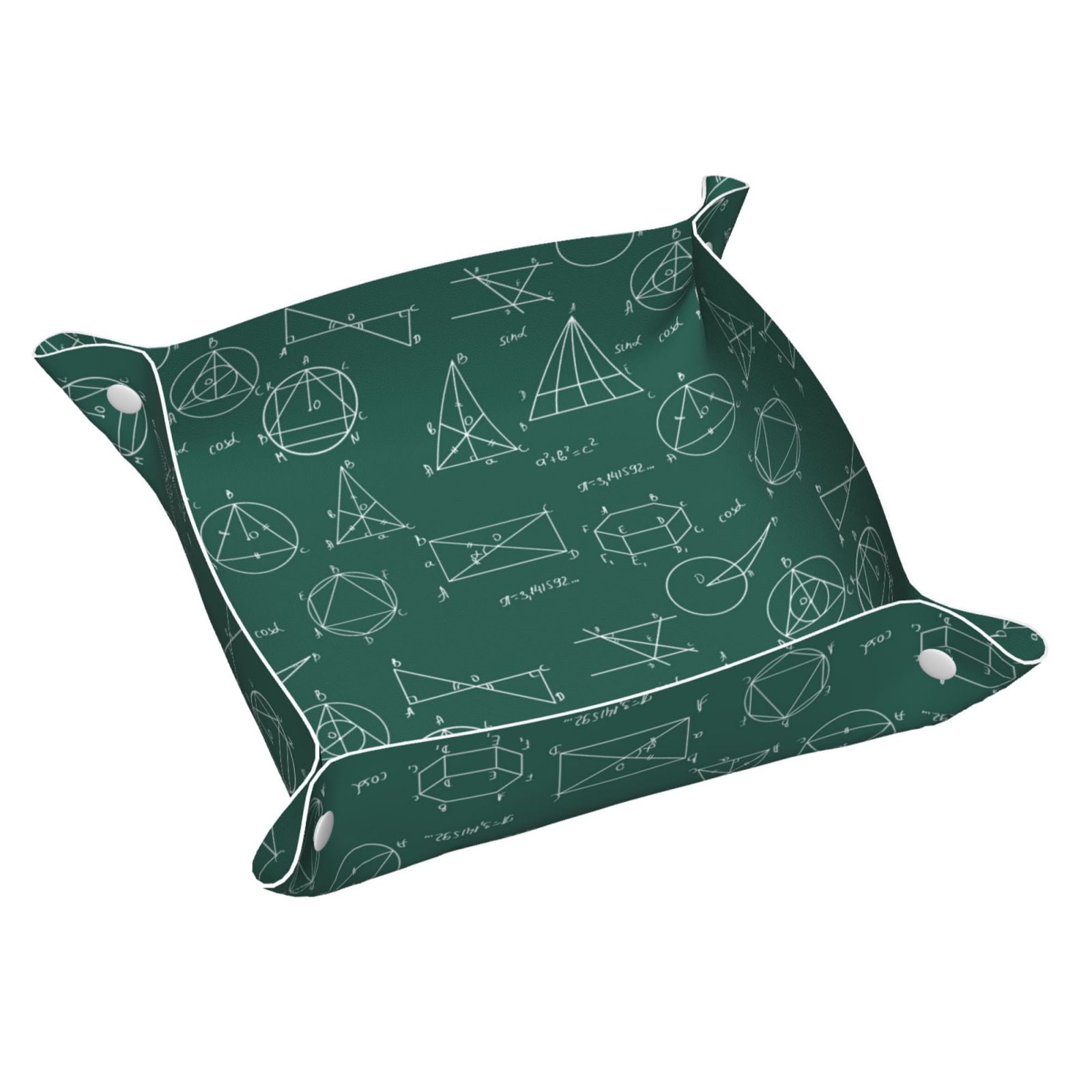 Valet Tray, Math Print equation Faux Leather Desk Tray Vanity Tray ...