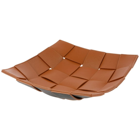 Valet Tray PU Leather Key Holder Bowl Reversible Valet Tray Organizer Waterproof Desk Organizer Tray Wear Resistant Catchall Tray for Wallet Keys Jewelry