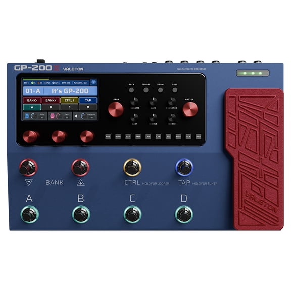 Valeton Gp-200x Guitar Bass Amp Modeling Multi-effects Pedal