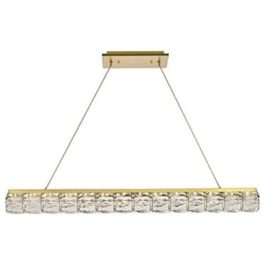 Valetta 42 inch LED linear pendant in gold