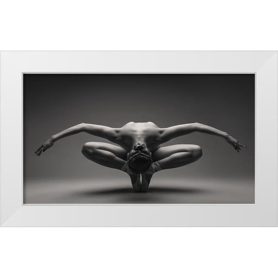 Valevicius, Aurimas 24x15 White Modern Wood Framed Museum Art Print Titled - Deep Bow 6156