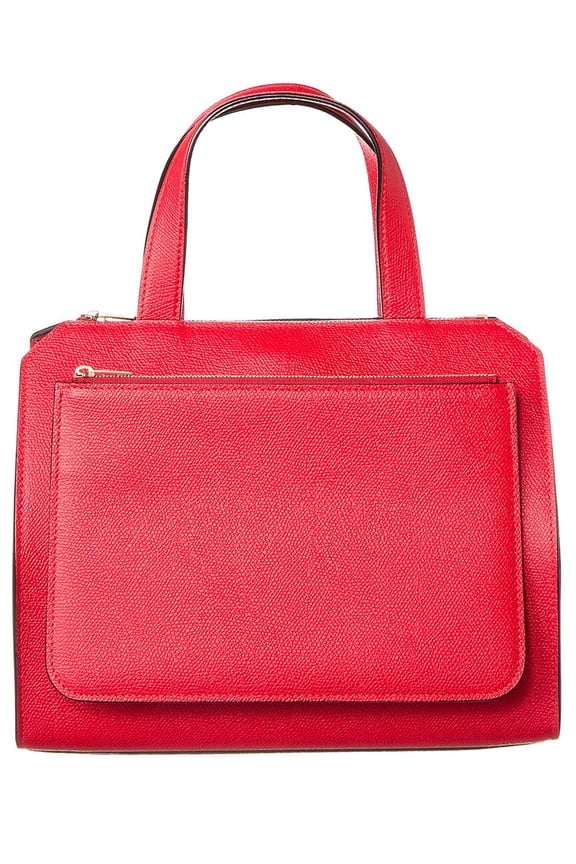 Passepartout Medium Leather Tote, Red