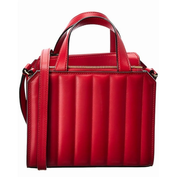 Valextra Passepartout Mini Leather Tote, Red