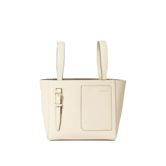 Valextra Women's "Soft Micro" Bucket Bag Neutrals