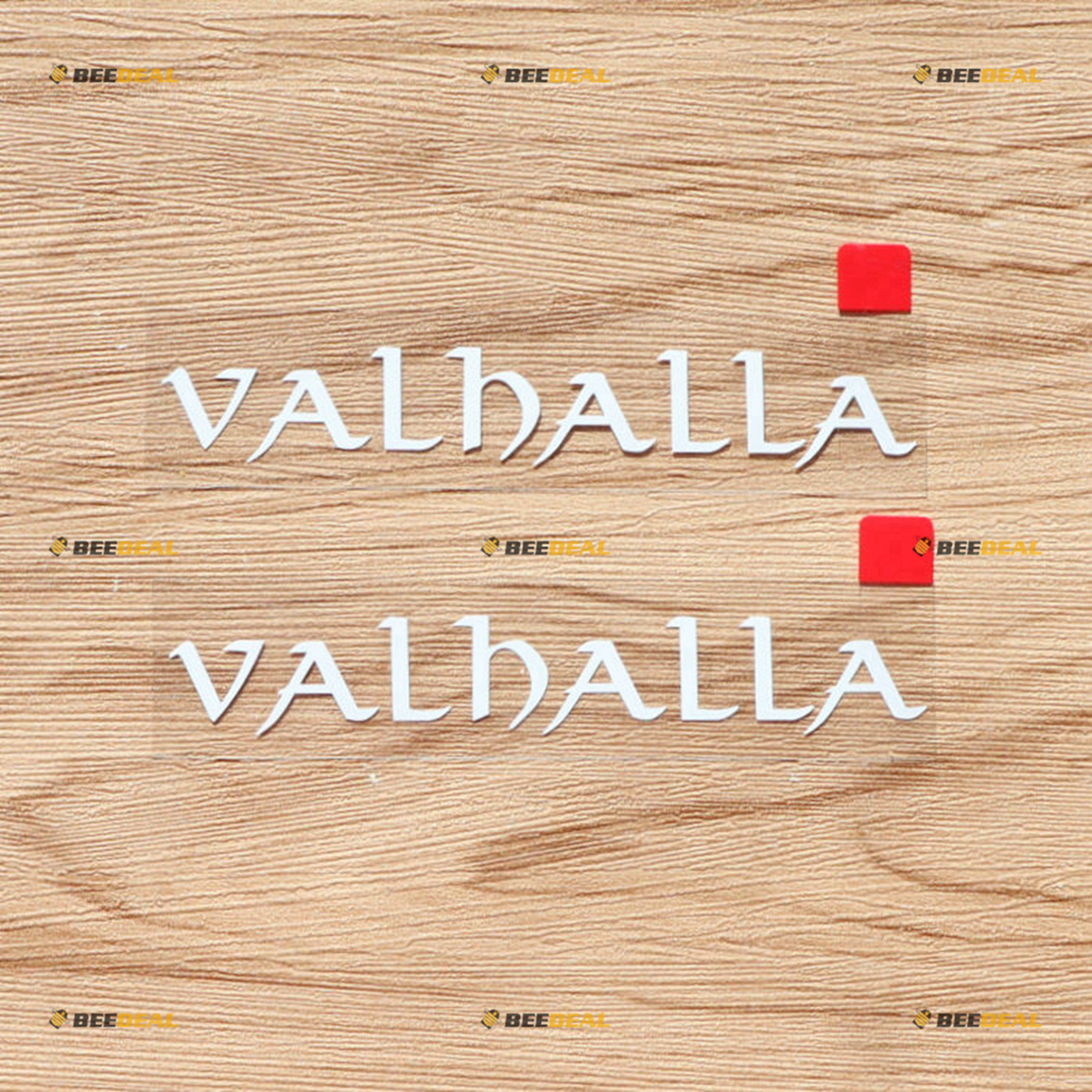 Valhalla Lettering Valhalla Lettering Decal Sticker Vinyl Odin Viking Norse - 2 Pack White ...