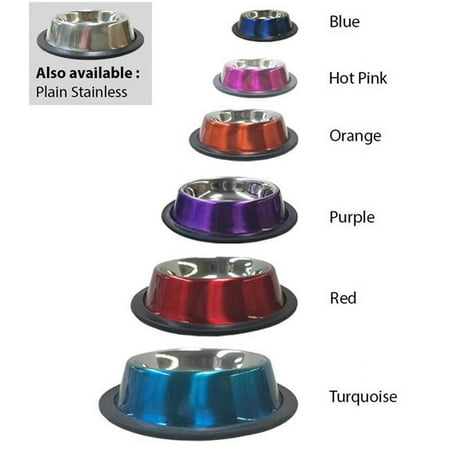 Valhoma 3357-SS-16 Non-Tip Bowl, Stainless Steel - 16 oz
