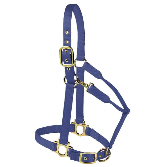 Valhoma Premium Adjustable Nylon Halter, Small, Navy