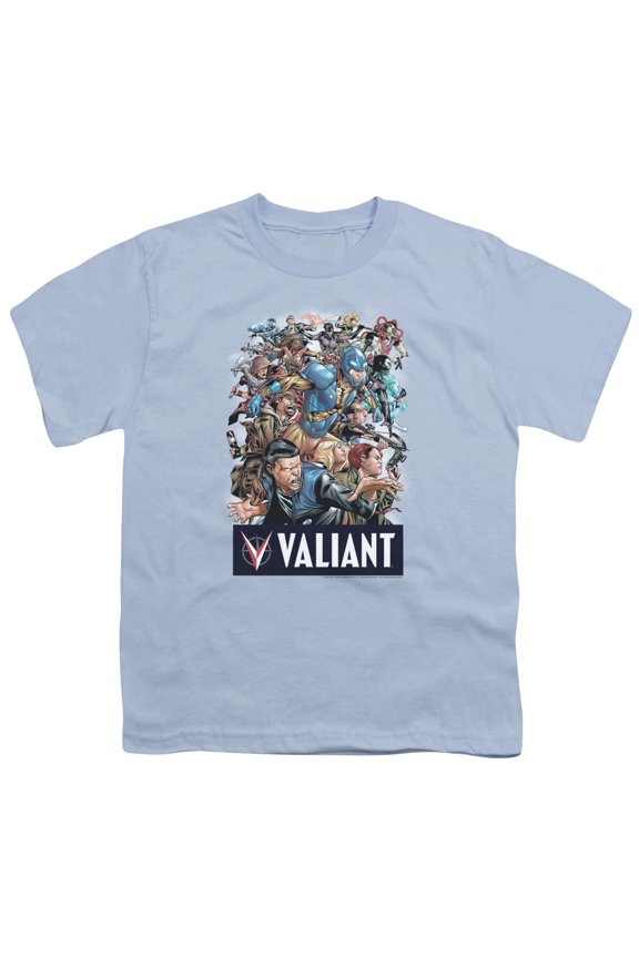 Valiant - 25Th Group - Youth Short Sleeve Shirt - Large