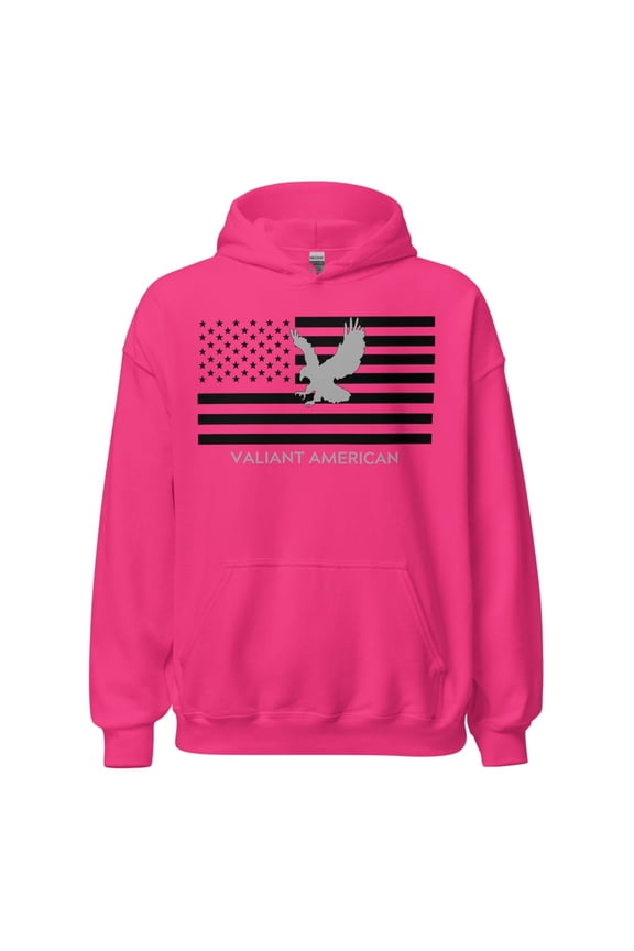Valiant American Essentials Heavy Blend Women's Hooded Sweatshirt (Heliconia, M)