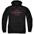 thumbnail image 1 of Valiant Classic Logo Adult Pullover Hoodie Sweatshirt Black, 1 of 2