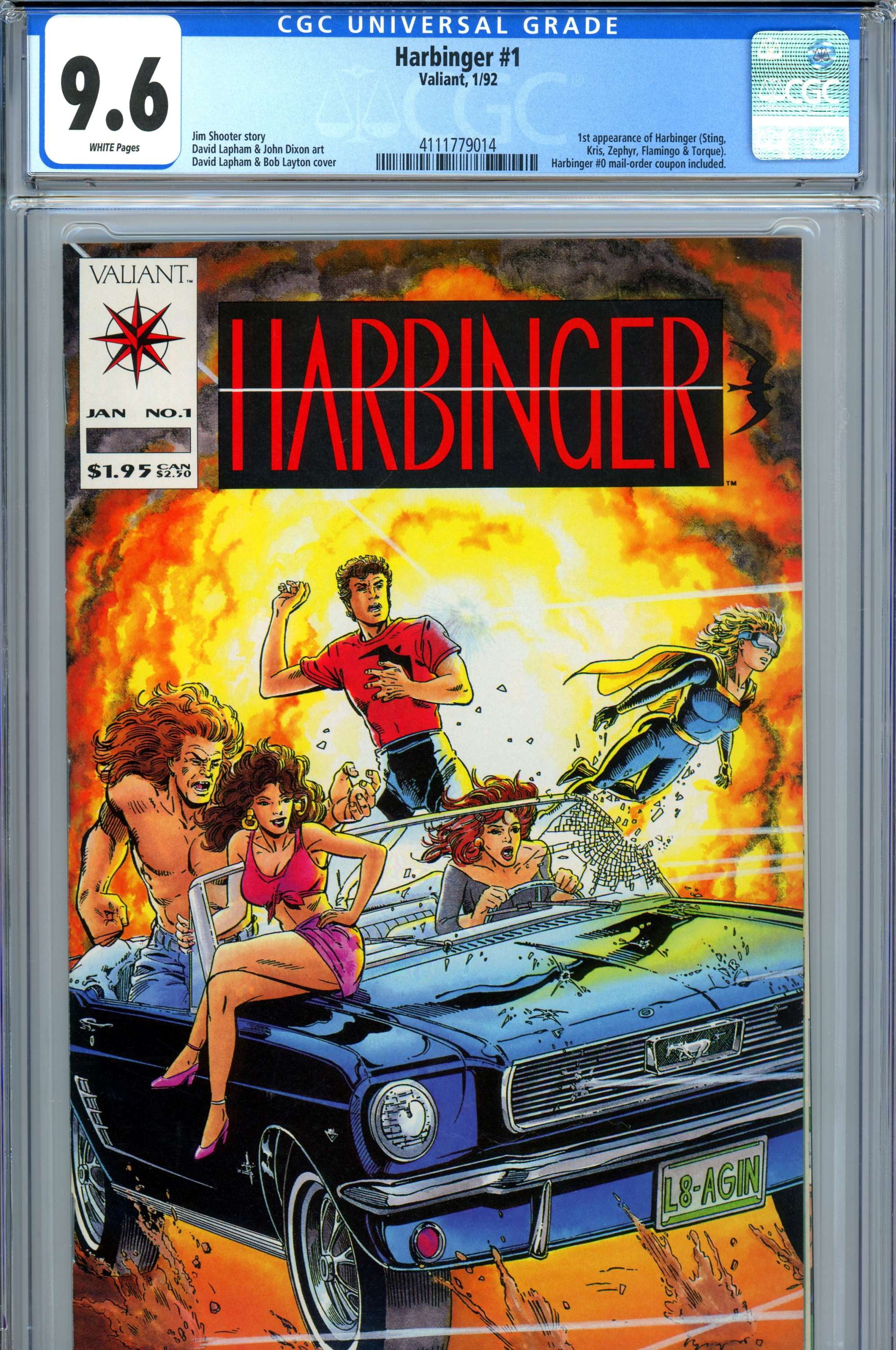 Valiant Comics Harbinger 1992 Comic Book #1 (CGC 9.6) - Walmart.com