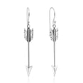 thumbnail image 1 of Valiant Hunter's Arrow Sterling Silver Dangle Earrings, 1 of 6